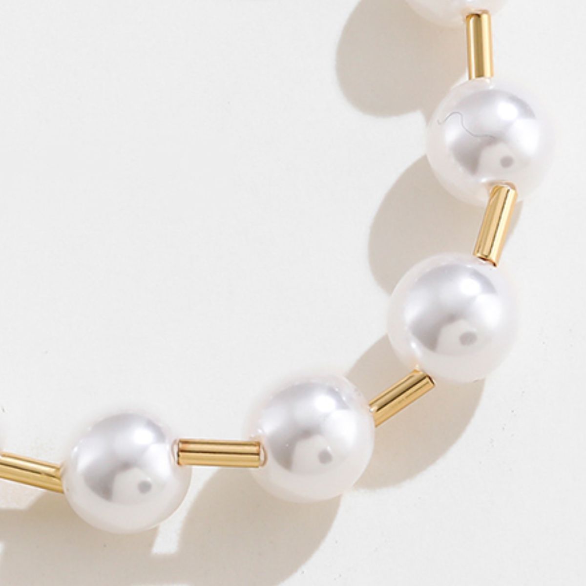 Gold-Plated Pearl Copper Bracelet